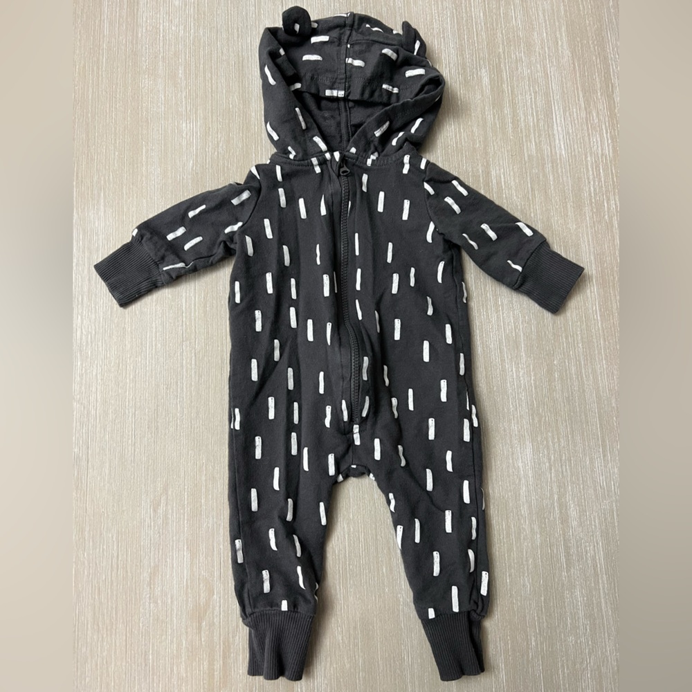 Lamaze Baby Organic Bear Ear Hoodie Romper